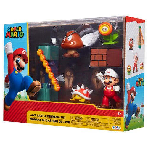 Blister Diorama Super Mario – Château de lave 6cm
