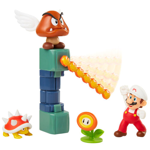 Blister Diorama Super Mario – Château de lave 6cm