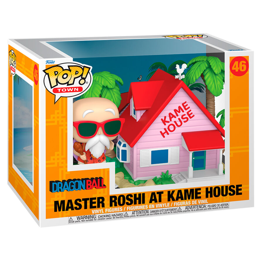 🏝️ Figurine Funko POP! Town – Tortue Géniale à Kame House (Dragon Ball)
