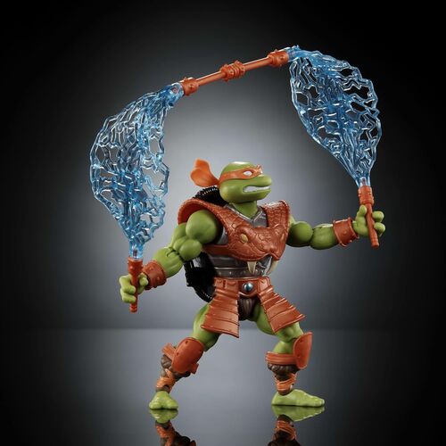Figurine Michelangelo – Masters of the Universe x Tortues Ninja 14cm